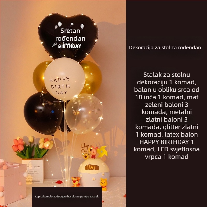 Latex balon za rođendan – materijal: latex; tip balona: latex; oblik: okrugli; primjenjivo za: rođendane; IP odobrenje: Ne
