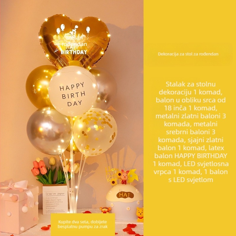 Latex balon za rođendan – materijal: latex; tip balona: latex; oblik: okrugli; primjenjivo za: rođendane; IP odobrenje: Ne