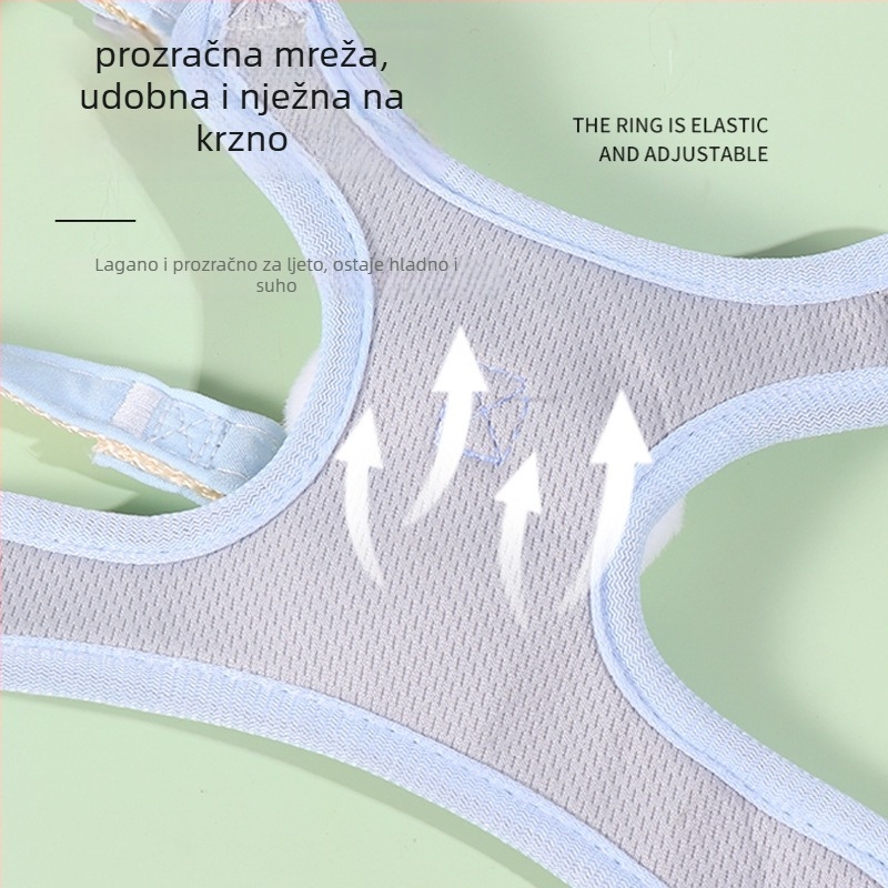 Najlonski povodac za mačke, neuvlačljiv; za mačke; dizajn užeta-lanac; kutija 300 komada