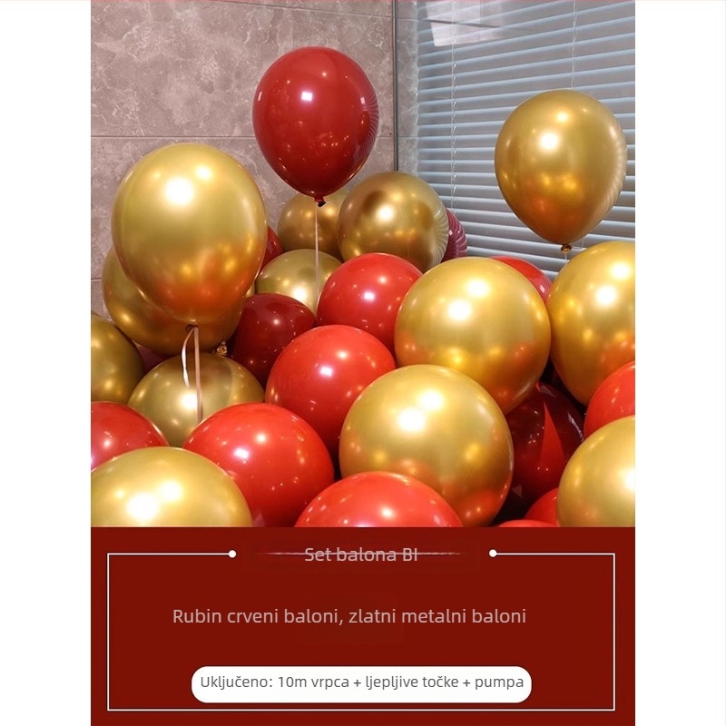 Cecilia latexni kružni balon bez loga za dekoraciju rođendana, Mkl-998798