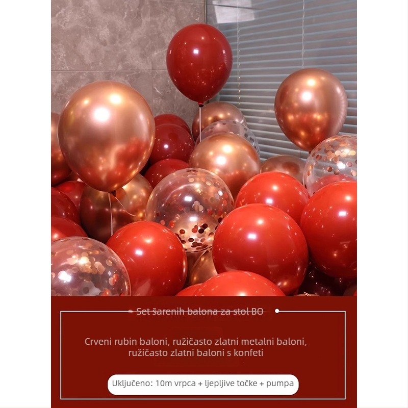 Cecilia latexni kružni balon bez loga za dekoraciju rođendana, Mkl-998798