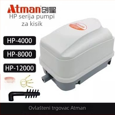 Tiha pumpa za kisik za ribnjake i morska jezera, HP4000/HP8000/HP12000, marka Create Stars, težina 7 kg