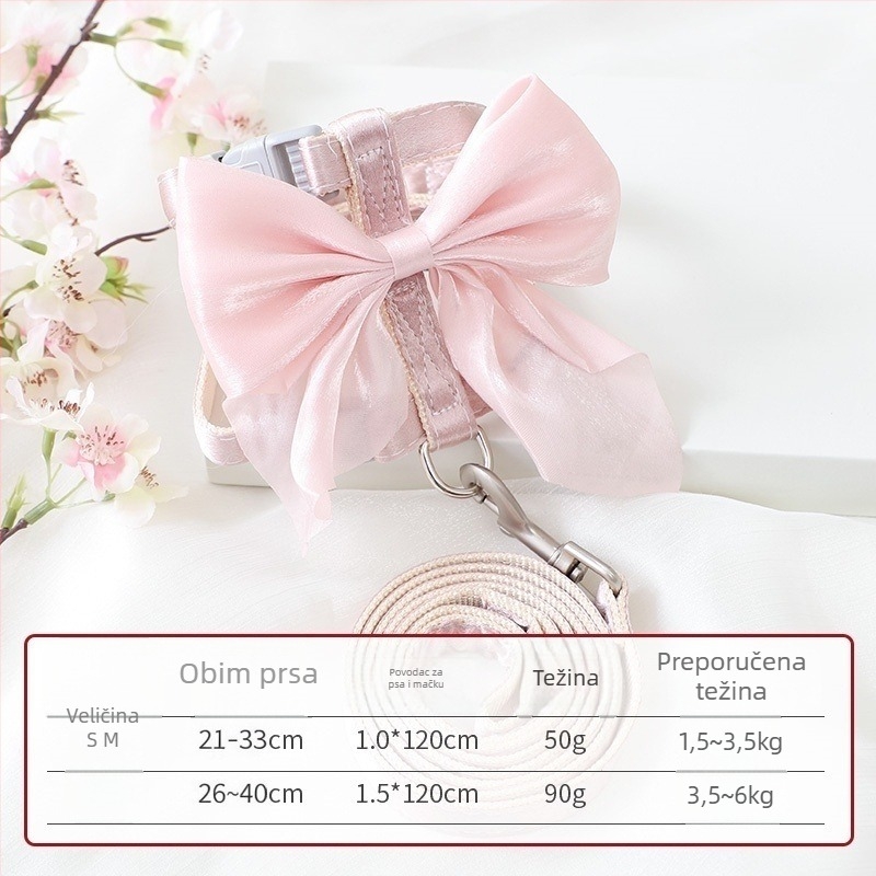 Mačji kaiš i postroj – Podesivi, Otporni na bijeg, Materijal: imitacijski najlon