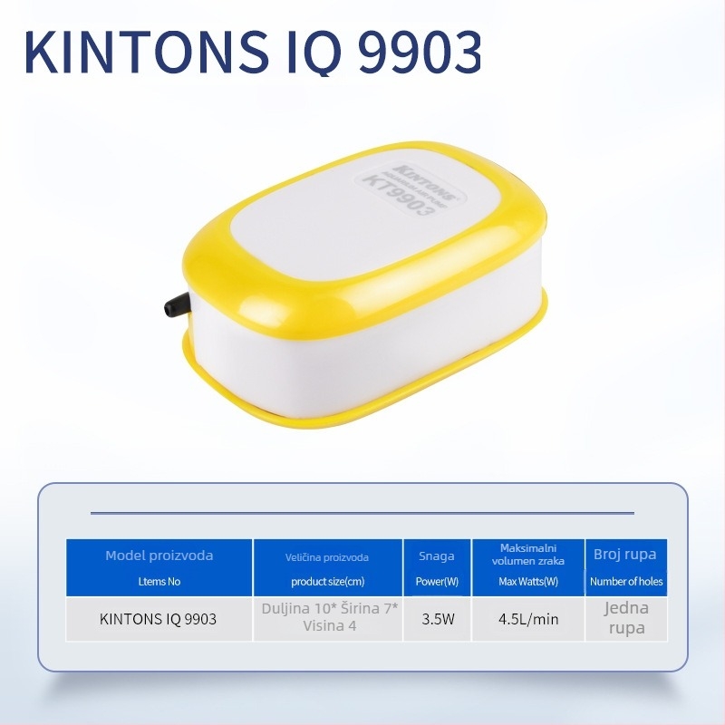 KINTONS pumpa za kisik u akvariju – visoka snaga oksigenacije