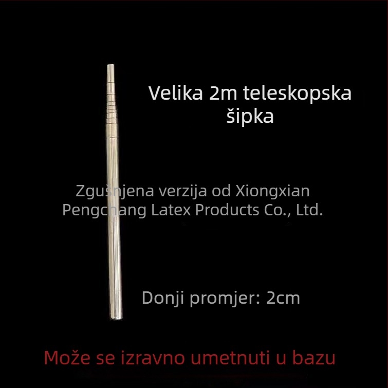 Teleskopska šipka za balone, metalna, dugog traka dizajn, bez logotipa, Minchang – vjenčana dekoracija