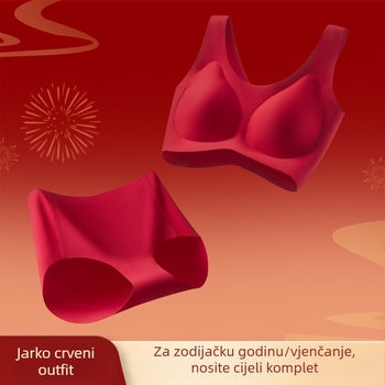Set grudnjaka: bezšivan, bežični, tank-top stil, 3/4 čašice, najlon