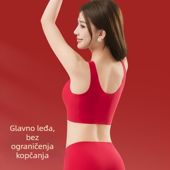 Set grudnjaka: bezšivan, bežični, tank-top stil, 3/4 čašice, najlon