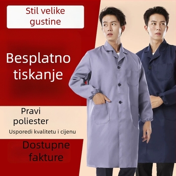 Zaštitni radni kombinezon s funkcijama protiv prljavštine i dekontaminacije, mješavina pamuka i kemijskih vlakana, podstava od poliestera, namijenjeno tvornici