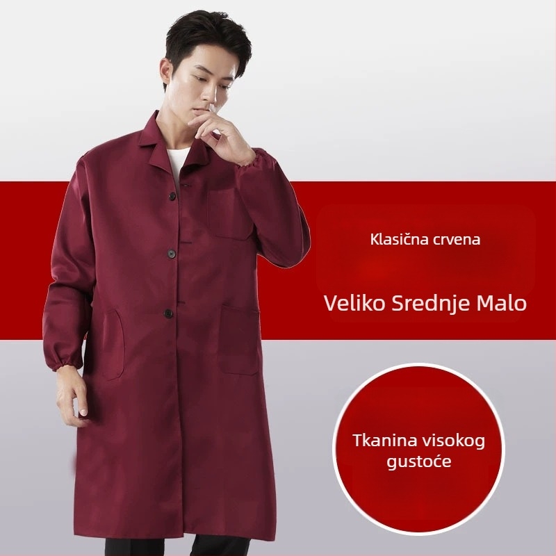 Zaštitni radni kombinezon s funkcijama protiv prljavštine i dekontaminacije, mješavina pamuka i kemijskih vlakana, podstava od poliestera, namijenjeno tvornici