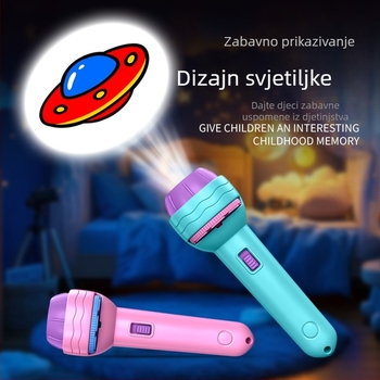 Dječji svjetleći projektor‑fenjer — edukativna igra za intelektualni razvoj i interakciju roditelj‑dijete, za djecu 4–6 godina