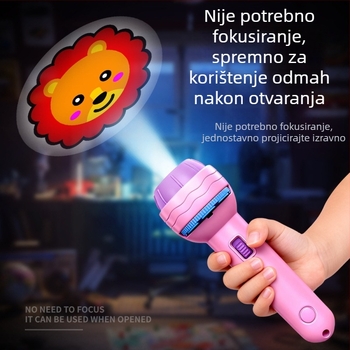 Dječji svjetleći projektor‑fenjer — edukativna igra za intelektualni razvoj i interakciju roditelj‑dijete, za djecu 4–6 godina