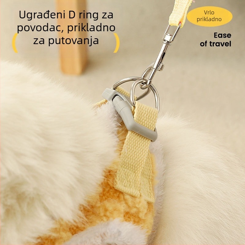 Mačji prsni kaiš, poliester, neelastičan