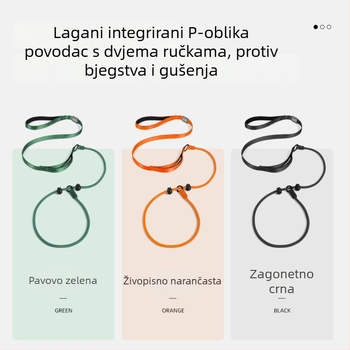 Duomao najlon kaiš za kućne ljubimce s reflektirajućim P‑lancem, integrirani dizajn bez stezanja ruke (Materijal: najlon; Brand: Duomao; Pakiranje: 200 kom.; Kategorija: lanac/užad za kućne ljubimce)