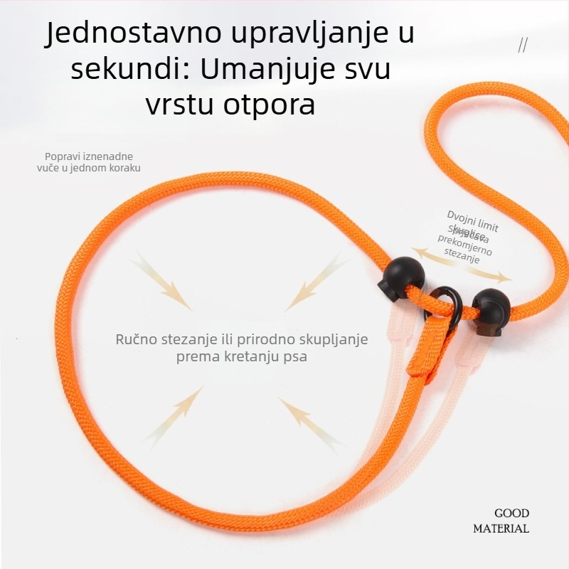 Duomao najlon kaiš za kućne ljubimce s reflektirajućim P‑lancem, integrirani dizajn bez stezanja ruke (Materijal: najlon; Brand: Duomao; Pakiranje: 200 kom.; Kategorija: lanac/užad za kućne ljubimce)