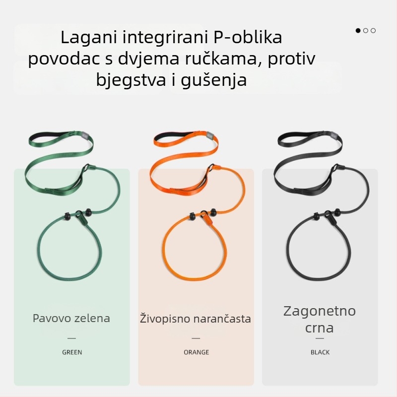 Duomao najlon kaiš za kućne ljubimce s reflektirajućim P‑lancem, integrirani dizajn bez stezanja ruke (Materijal: najlon; Brand: Duomao; Pakiranje: 200 kom.; Kategorija: lanac/užad za kućne ljubimce)