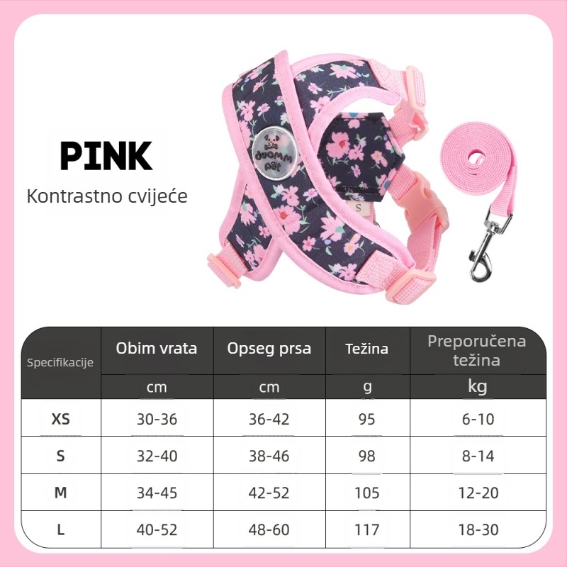 Duomao poliesterni pojas za psa — vučni pojas, proširen, kutija od 50 kom
