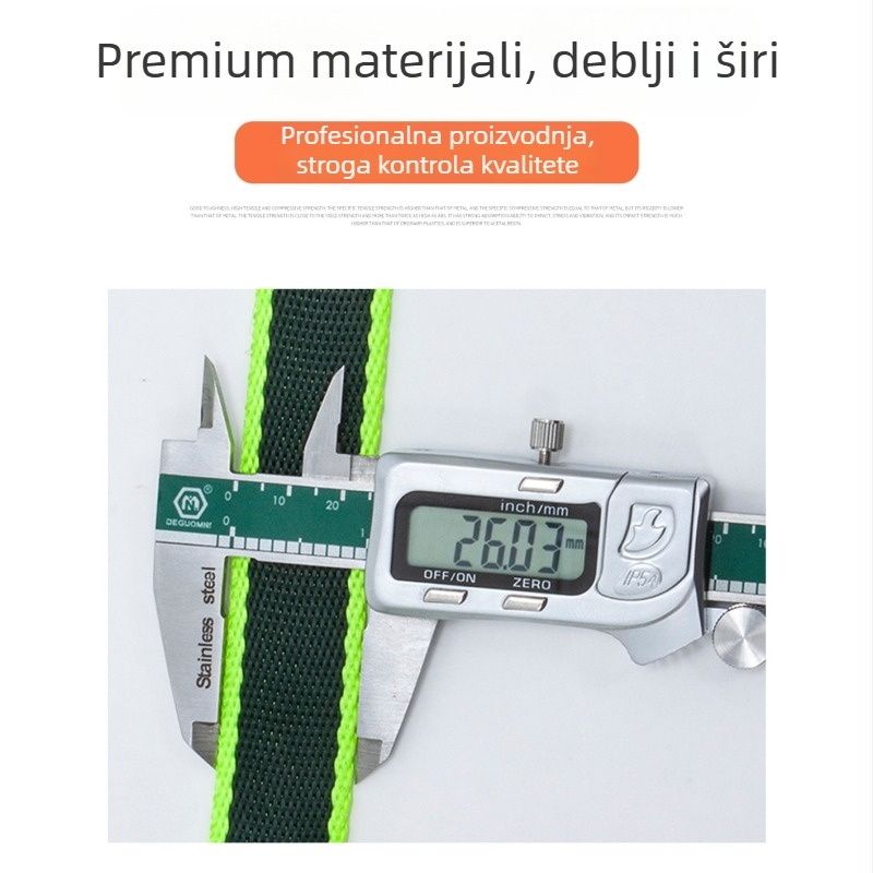 Poliesterski pojas za penjanje s ploskim prstenom, visoke čvrstoće, otporan na habanje