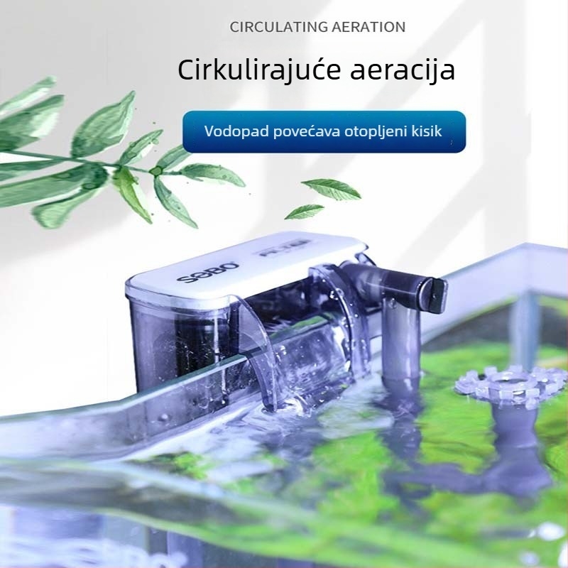 Songbao Zidni vanjski filter za akvarij, tri u jednom, tih, štedljiv, lako za čišćenje (Materijal: plastika; Značka: Songbao; Težina: 0,2 kg)