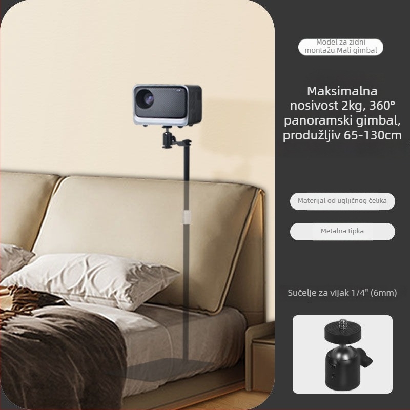 Držač projektora – podni ili stolni, skriveni zidni montažni, bez bušenja, univerzalno za različite marke