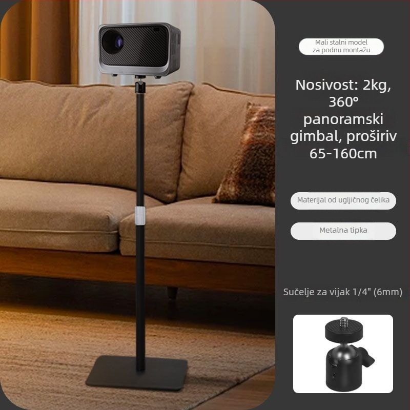 Držač projektora – podni ili stolni, skriveni zidni montažni, bez bušenja, univerzalno za različite marke