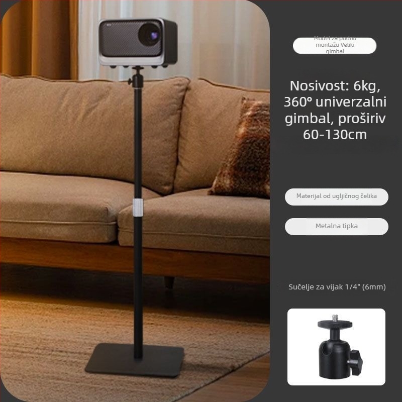 Držač projektora – podni ili stolni, skriveni zidni montažni, bez bušenja, univerzalno za različite marke