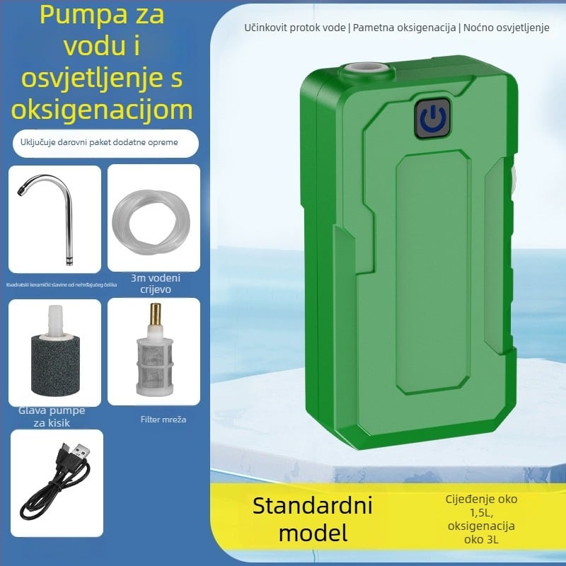 Qianliguang inteligentni senzor za doziranje vode za kampiranje – električna pumpa za vodu sa LED svjetlom i uređajem za pranje ruku