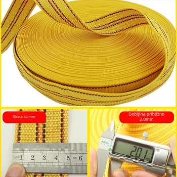 Vezivanje tereta, otporno na habanje, široka plosnata traka, debeli užad, model: Polyester strap