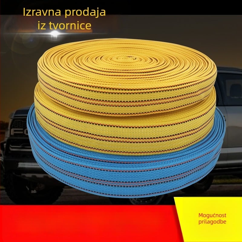 Vezivanje tereta, otporno na habanje, široka plosnata traka, debeli užad, model: Polyester strap