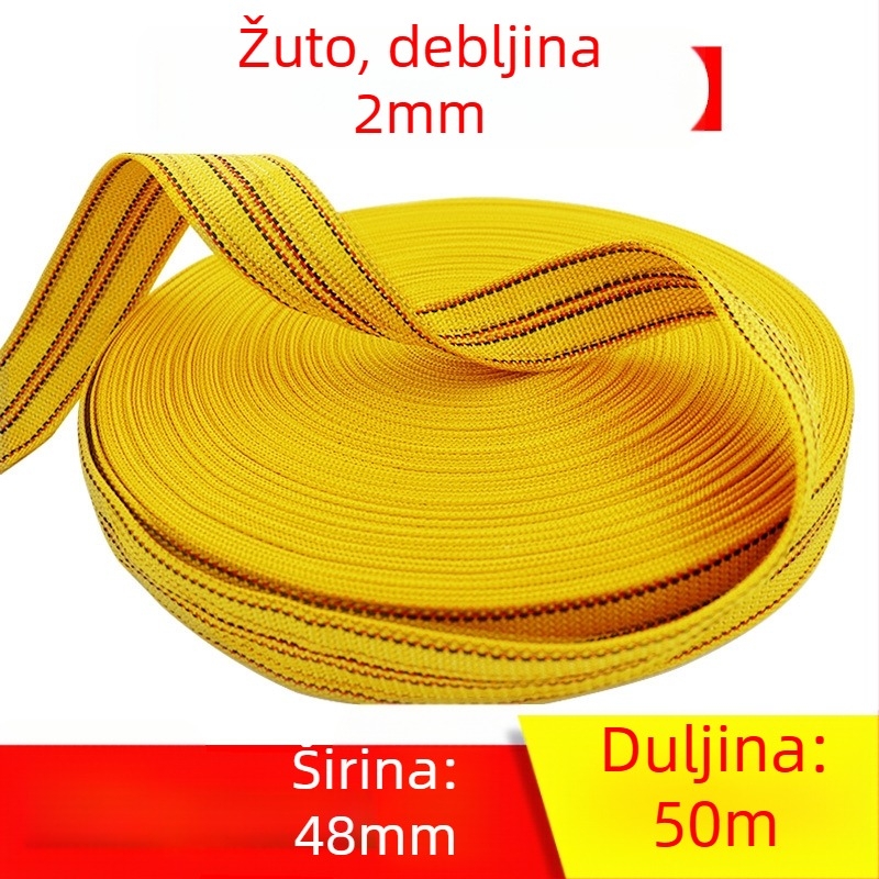 Vezivanje tereta, otporno na habanje, široka plosnata traka, debeli užad, model: Polyester strap