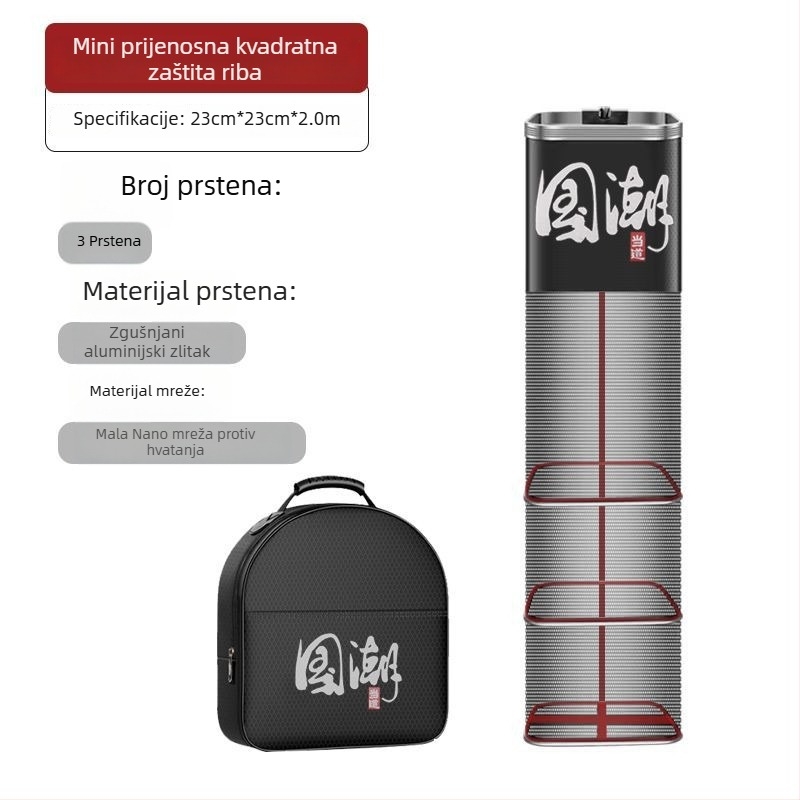 Torba za zaštitu ribe od mreže, najlon, Bawon, kvadratni otvor, brzo sušenje, mreža s malim otvorima