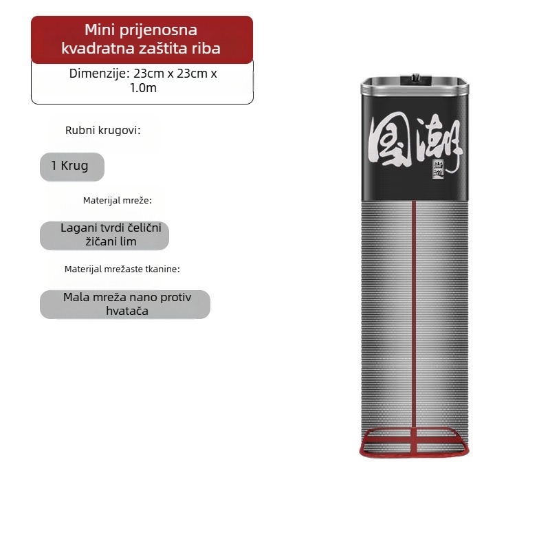 Torba za zaštitu ribe od mreže, najlon, Bawon, kvadratni otvor, brzo sušenje, mreža s malim otvorima