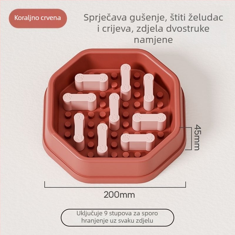 Posuda za polako hranjenje kućnih ljubimaca – materijal PP, marka Independent, pribor za prehranu ljubimaca