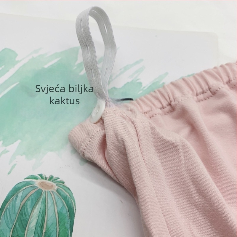 2-dijelni set trudničkog pamuk donjeg rublja s visokim strukom, antibakterijski