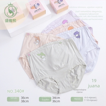 Trudničke gaćice s visokim strukom, modalna tkanina, za sve sezone