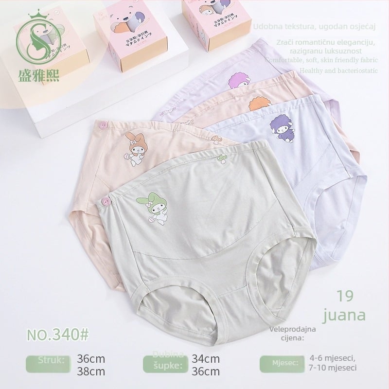 Trudničke gaćice s visokim strukom, modalna tkanina, za sve sezone