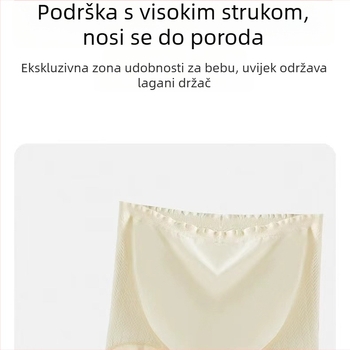 Trudničke hlače: visok pojas, bez šavova, kontrola trbuha, antibakterijsko, glavni materijal najlon 90–95%
