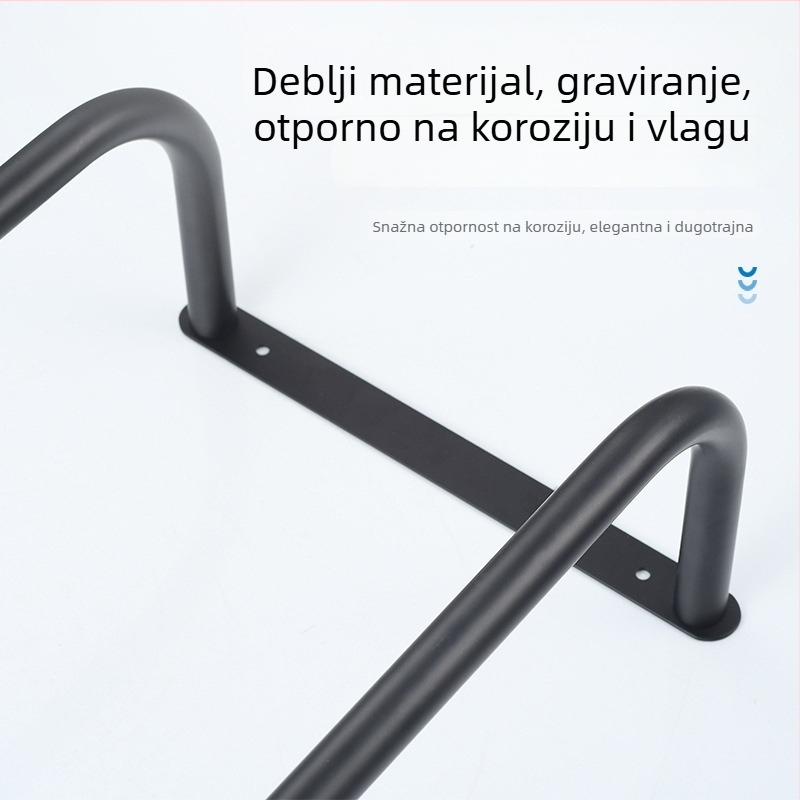 Zidni držač za ručnike od nehrđajućeg čelika, višestruke etaže, nosivost 10 kg, moderan minimalistički dizajn (sprej završna obrada; lgc marka; skladištenje)