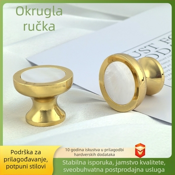 Ručka za ormariće i vrata, cink legura, lijevano, američki stil