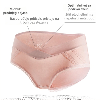 Trudničko donje rublje i postpartum šortsevi, pamuk, niska struk, antibakterijski, podstava od pamuka 95–100%