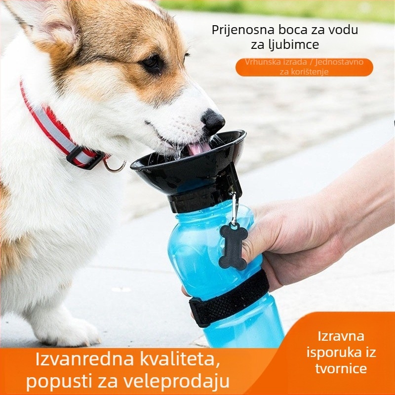 Pasja bočica za vodu i prijenosna zdjela - PP materijal; Podrijetlo: Wenzhou, Zhejiang; Kutija: 100 kom.; Dodatci za prehranu kućnih ljubimaca