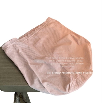 Donje rublje za trudnice, visok struk, najlonska tkanina, pamukova podstava u preponi, brzo se suši, 71D vlakno