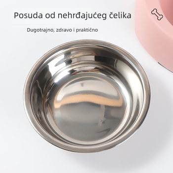 Posuda za hranjenje mačaka i psa – protiv gušenja, sporo hranjenje, sve-u-jednom za vodu i hranu, lako se čisti, plastika