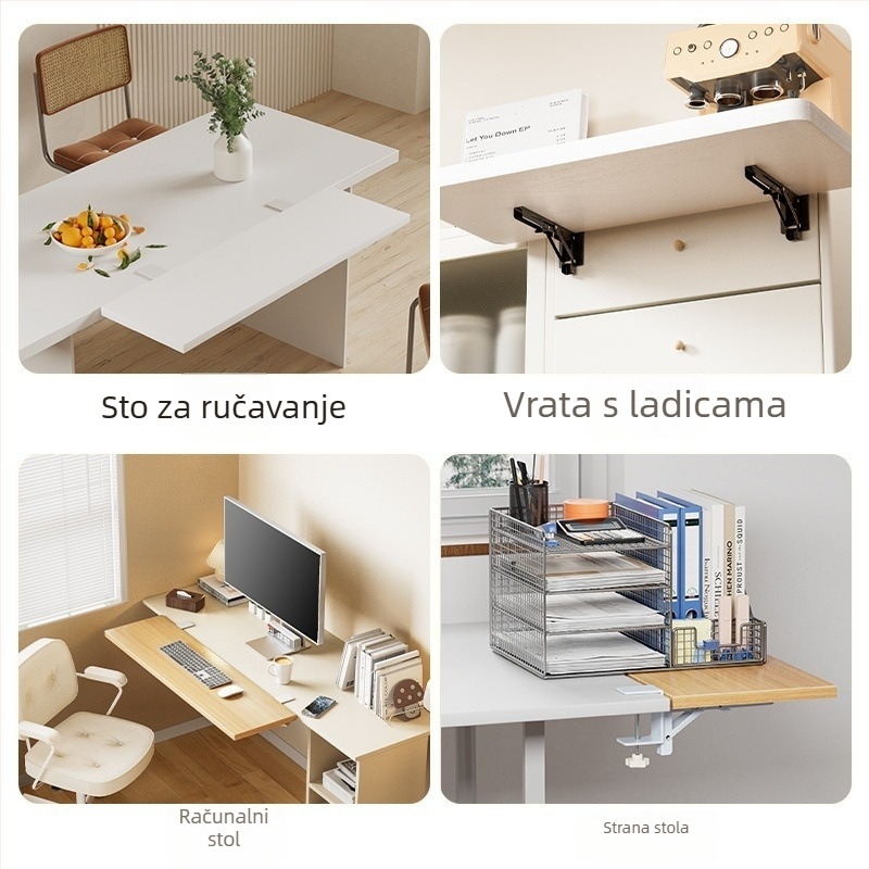 Sagitar sklopivi držač za proširenje radne površine, model TP-FI3U8K, materijal: hladno valjani čelik, universalna primjena, završna obrada sprej bojano