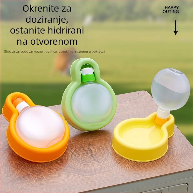 Prijenosna posuda za vodu za pse i mačke za vanjske šetnje