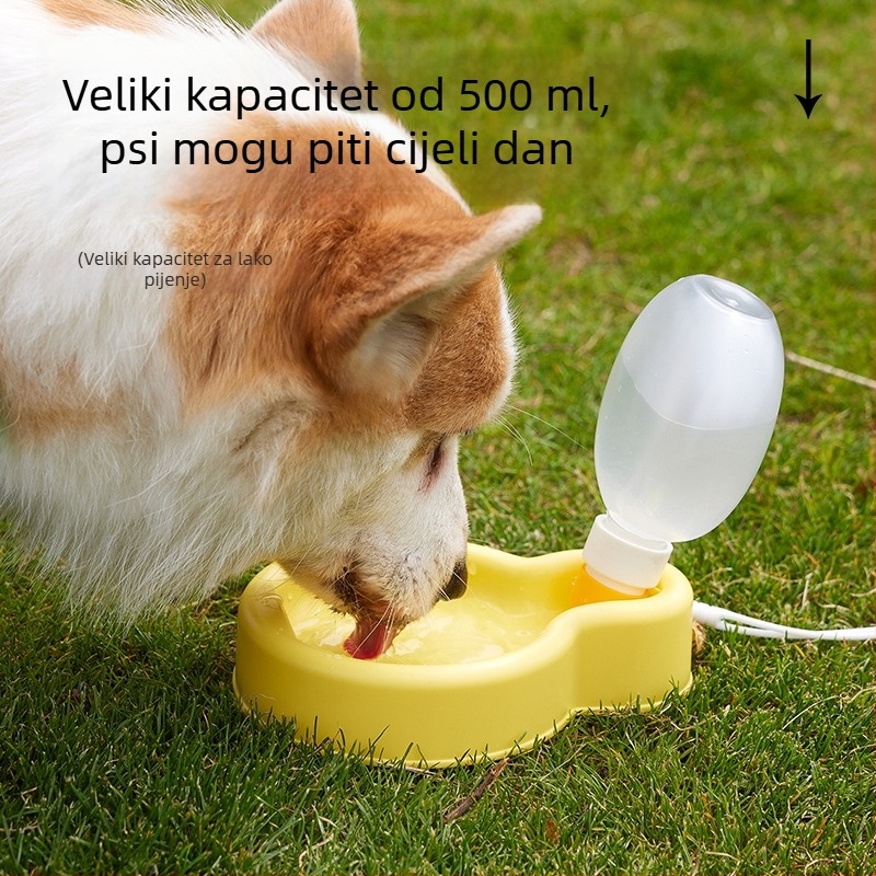 Prijenosna posuda za vodu za pse i mačke za vanjske šetnje