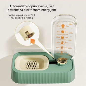 Jin Xing zidni dispenzer za vodu za mačke i pse – plastični, opće namjene, tekuća voda
