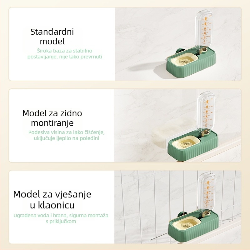 Jin Xing zidni dispenzer za vodu za mačke i pse – plastični, opće namjene, tekuća voda