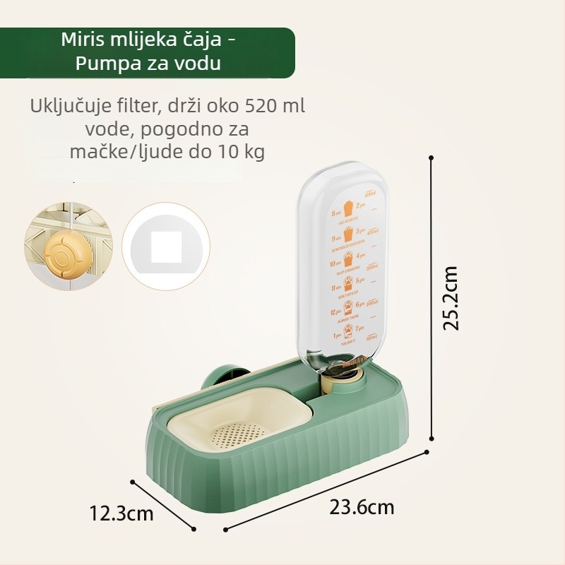 Jin Xing zidni dispenzer za vodu za mačke i pse – plastični, opće namjene, tekuća voda