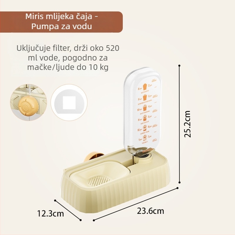 Jin Xing zidni dispenzer za vodu za mačke i pse – plastični, opće namjene, tekuća voda