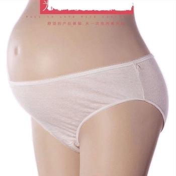 Jednokratne porodne gaćice, prozračne, bezšivne, visoki pojas, za postporođajno razdoblje